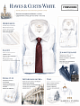 Hawes & Curtis Single Cuff Herringbone White